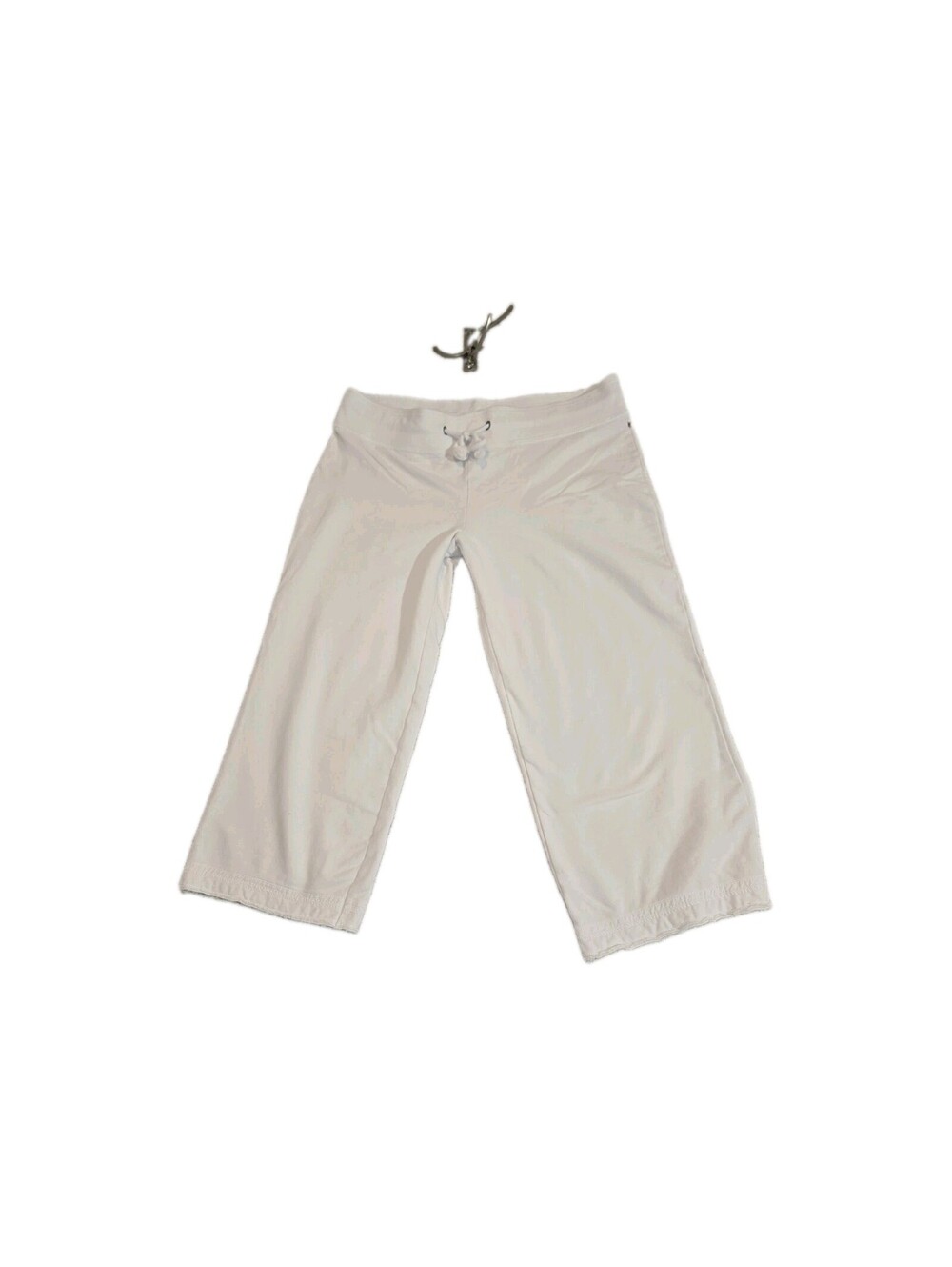 polo jeans co cropped Women's track pants Sz L White Raw Hem Beach Vaca Coast